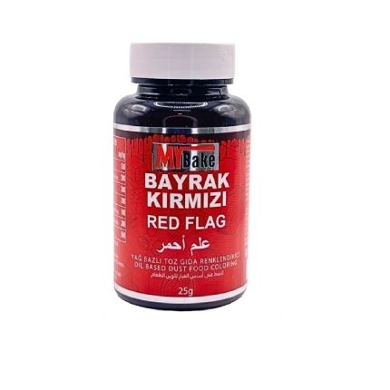 YAĞ BAZLI TOZ BOYA MY BAKE 25 GR BAYRAK KIRMIZI