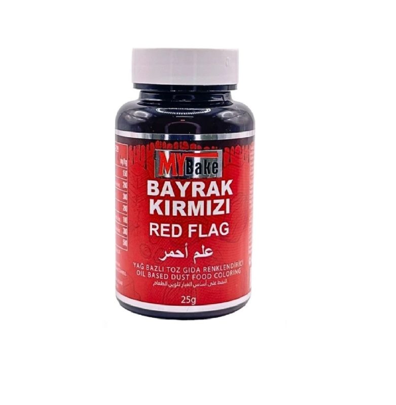 yag bazli toz boya my bake 25 gr bayrak kirmizi 359