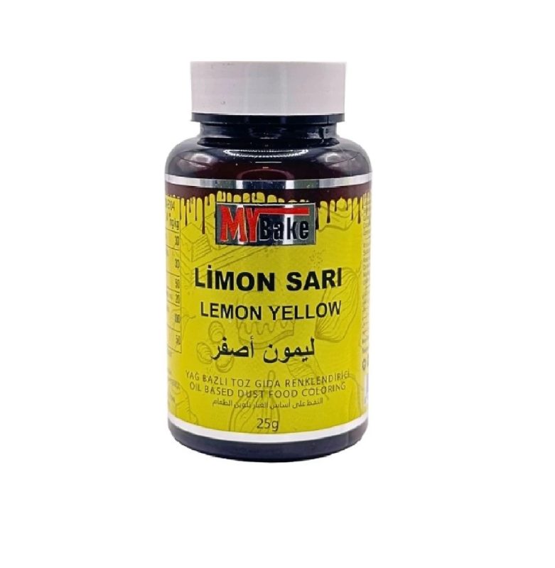 yag bazli toz boyamy bake 25 gr limon sarisi 366