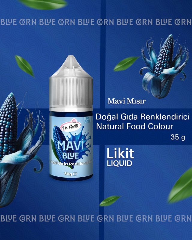 dogal likit gida boyasi dr gusto 35 gr mavi 567