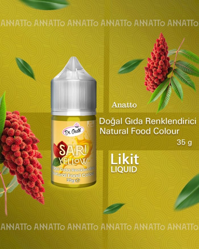 dogal likit gida boyasi dr gusto 35 gr sari 572