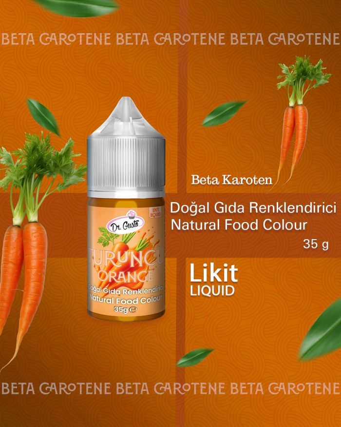dogal likit gida boyasi dr gusto 35 gr turuncu 578