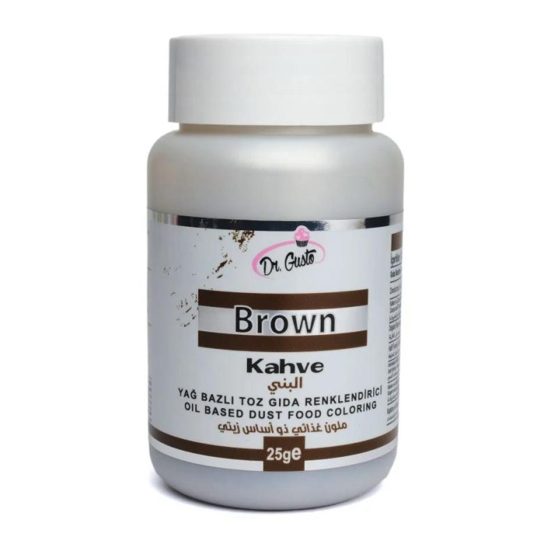 yag bazli toz boya dr gusto 25 gr kahve 533