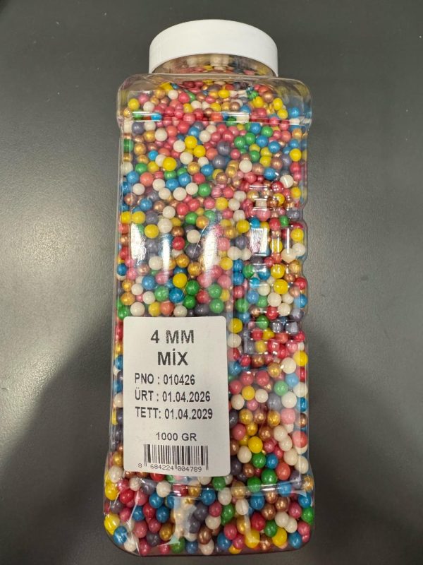 seker boncuk mix 4 mm 1 kg my bake 1268